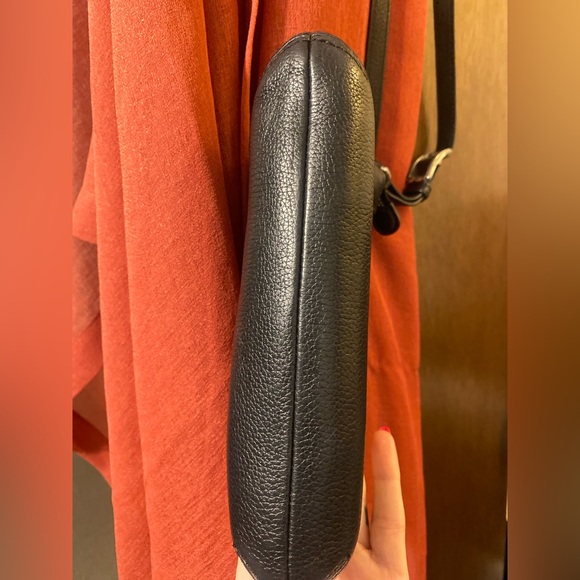 Crossbody Brighton black leather purse with silver accents - Picture 13 of 17